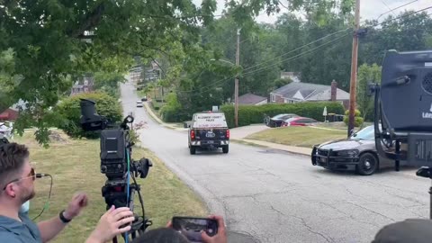 Bomb Squad Vehicle Arrives Outside Thomas Matthew Crooks' Home In Bethel Park, PA