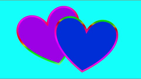 1012. Heart Led Lights - Two Lovers' Heart