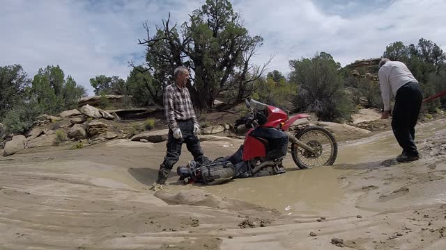 KLR 650 Water Rescue