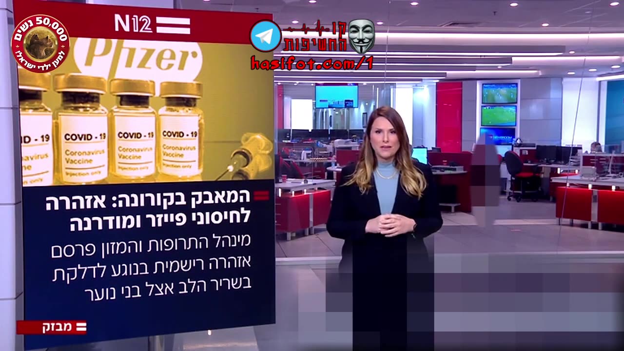 אזהרה רשמית- דלקות בלב מחיסוני הקורונה