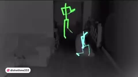 Are these angels or demons being caught on infrared video?