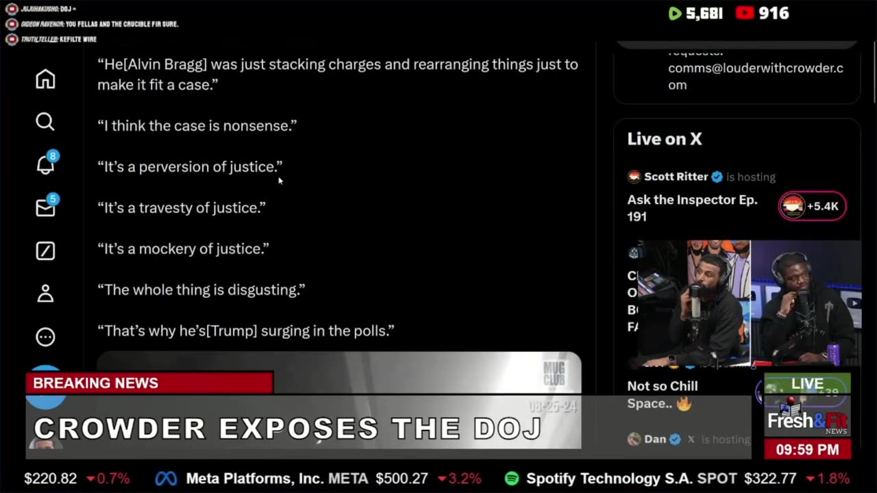 STEVEN CROWDER EXPOSED CORRUPT D.A. THEN GETS BANNED ON FACEBOOK!!!! FnF Breakdown!