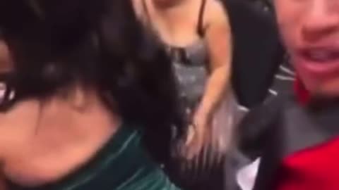 He was dancing with his mom