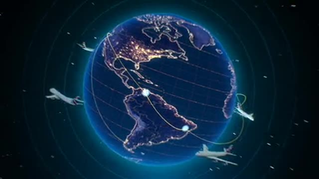 How planes fly or travel around the earth in the atmosphere