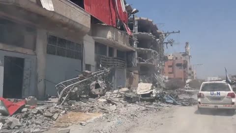 The UN tours Gaza, seeing the devastation Hamas has caused to its own people.