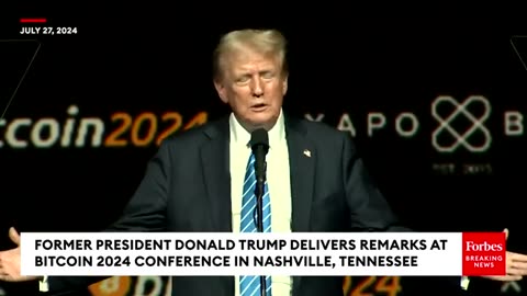 JUST IN: Trump Vows To Make US The 'Crypto Capital Of The Planet' During Bitcoin Conference Remarks