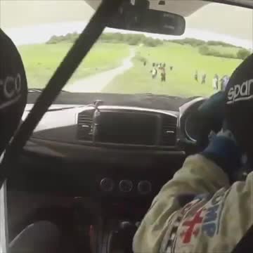 Driver Almost Loses It Massive close call