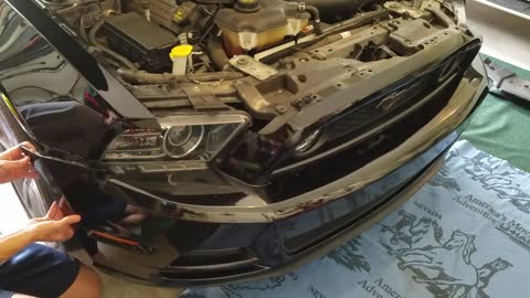 Raxiom Halo Fog Lights 2013 Mustang GT Install 1 of 2