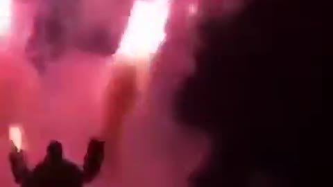 The man who throws fireworks