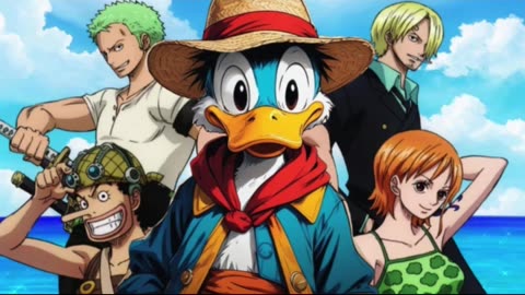 [Donald Duck sings/AI Cover] One Piece Opening 13 The ROOTLESS - One day