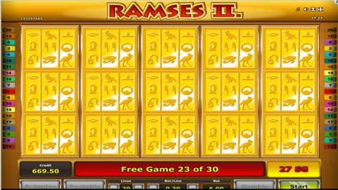 Ramses II Slot Wheel of Fortune Bonus at Grand Sierra