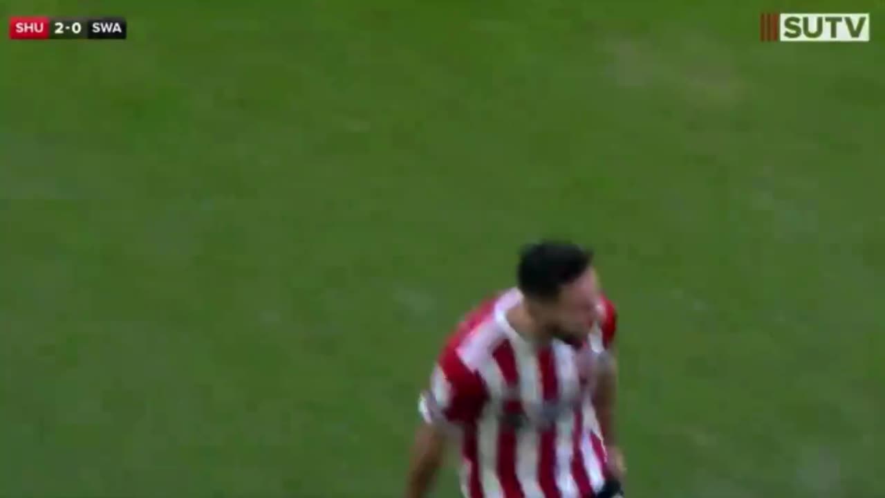 One of George Baldock’s best hits in a Sheffield United shirt