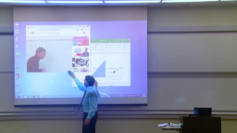 Professor's projector prank