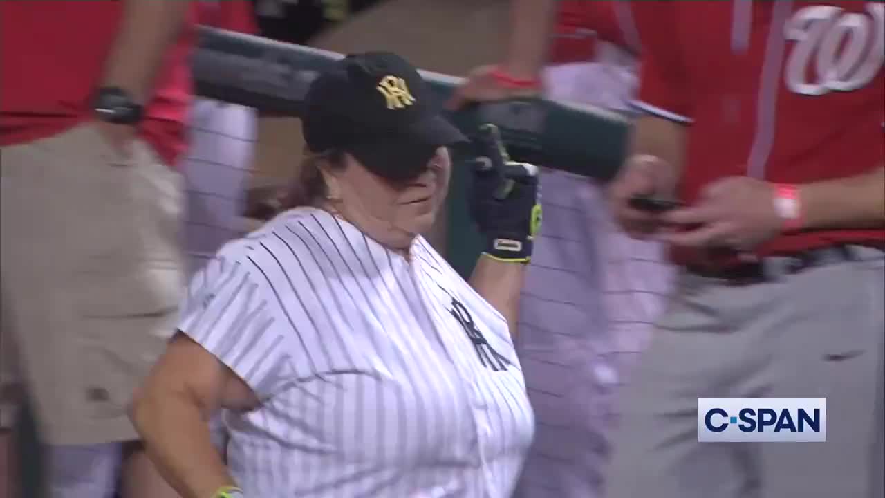 Morbidly Obese Dem Rep Gives Finger To Republicans As Her Party Loses Congressional Baseball Game In A Blowout