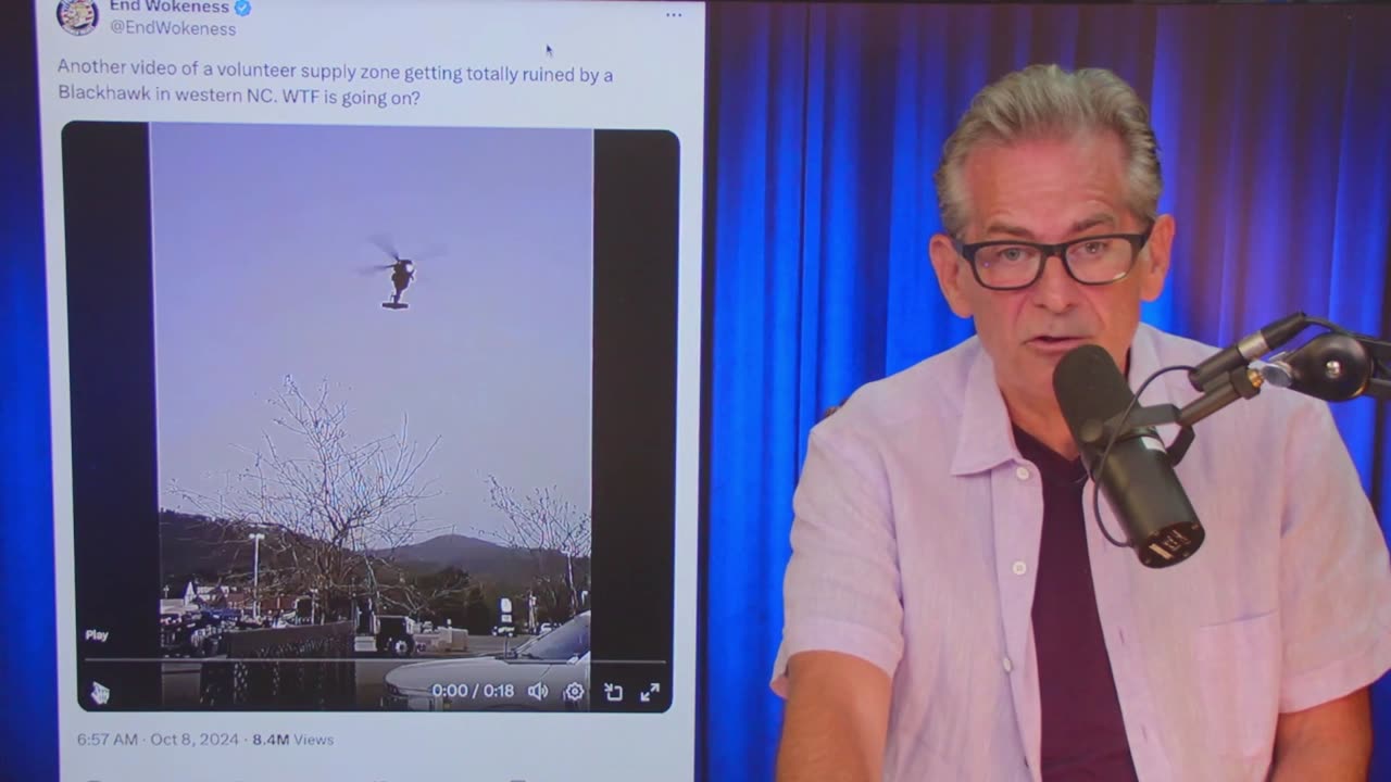 North Carolina Emergency sites get destroyed by unknown Blackhawk choppers▮The Jimmy Dore Show