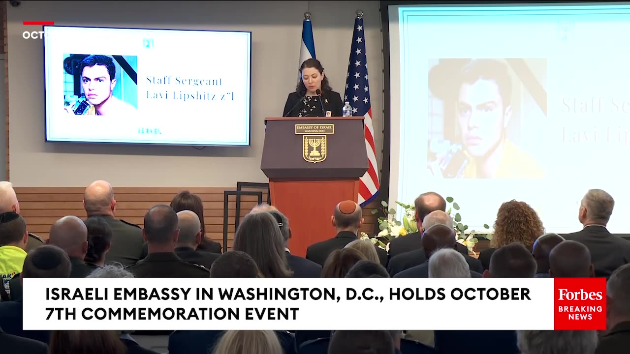 Israeli Embassy In Washington DC Honors Victims In Event Marking One Year Since October 7th Attacks
