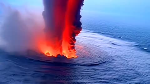 Tornado and a cloud of smoke