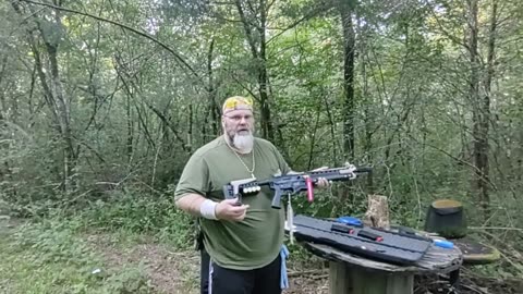 Pew Pew. 1st shouldered test of the repaired Cobra 12, after it was blown up