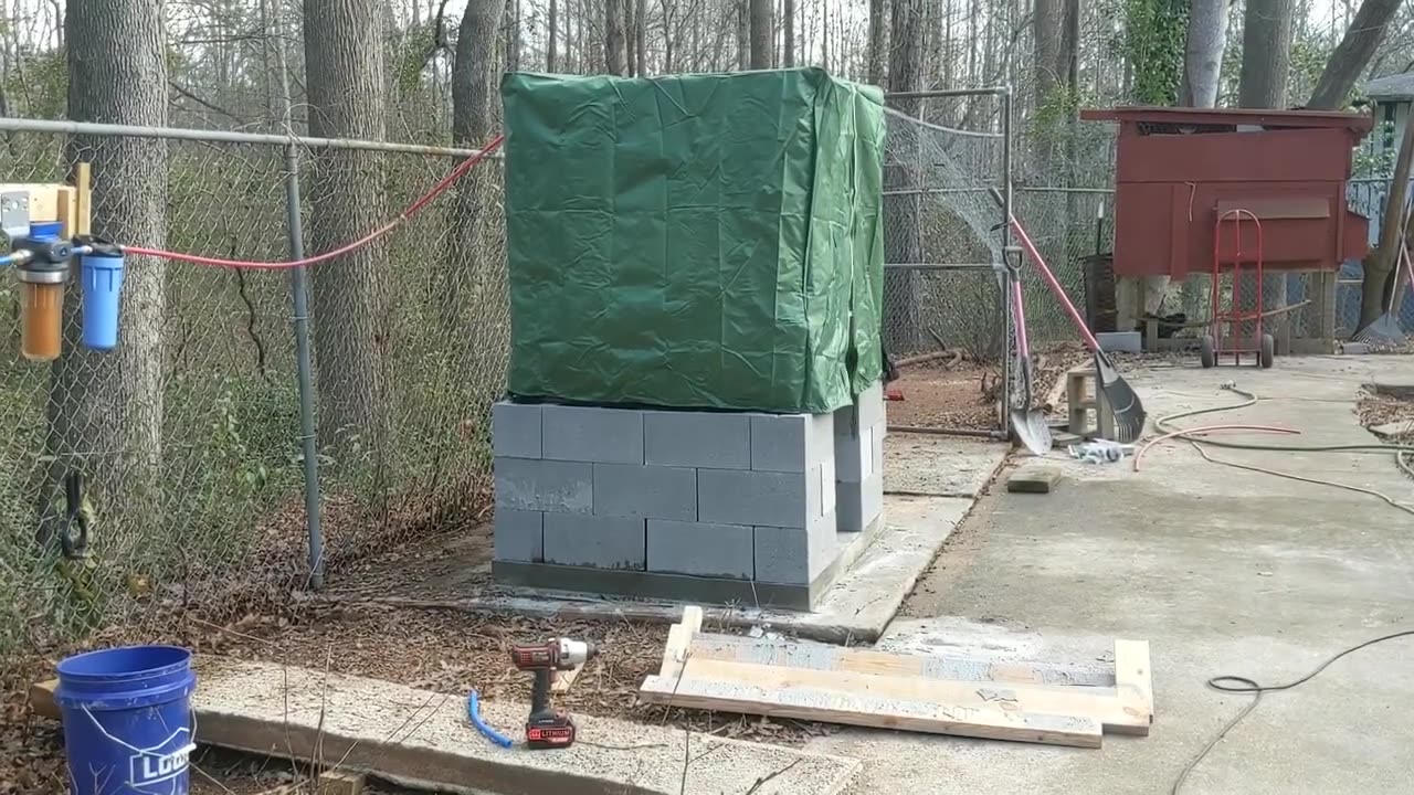 Emergency Water Supply and Storage, 12 Volt Well Pump Feeding an IBC Tote,