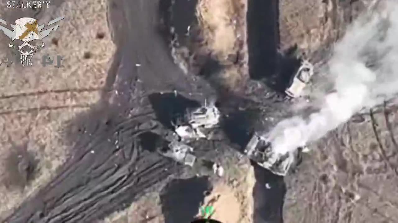 π·πΊπΊπ¦A destroyed column of Ukrainian Armed forces