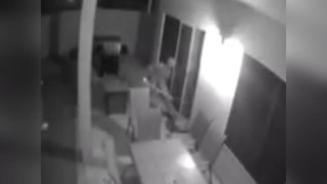 Cops Release Footage Of Masked Invaders That Smashed Their Way Into Family Home