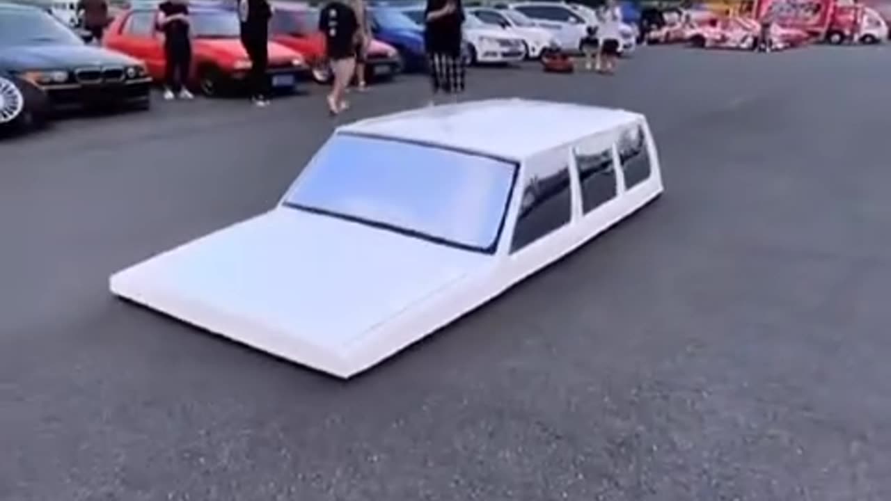 New technology car drive on road