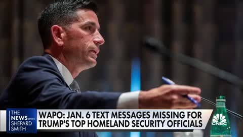 Top Homeland Security officials also lost text messages