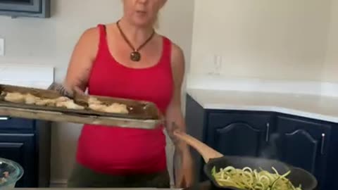 Lunches - stuffed Avocado , Zucchini pasta with shrimp