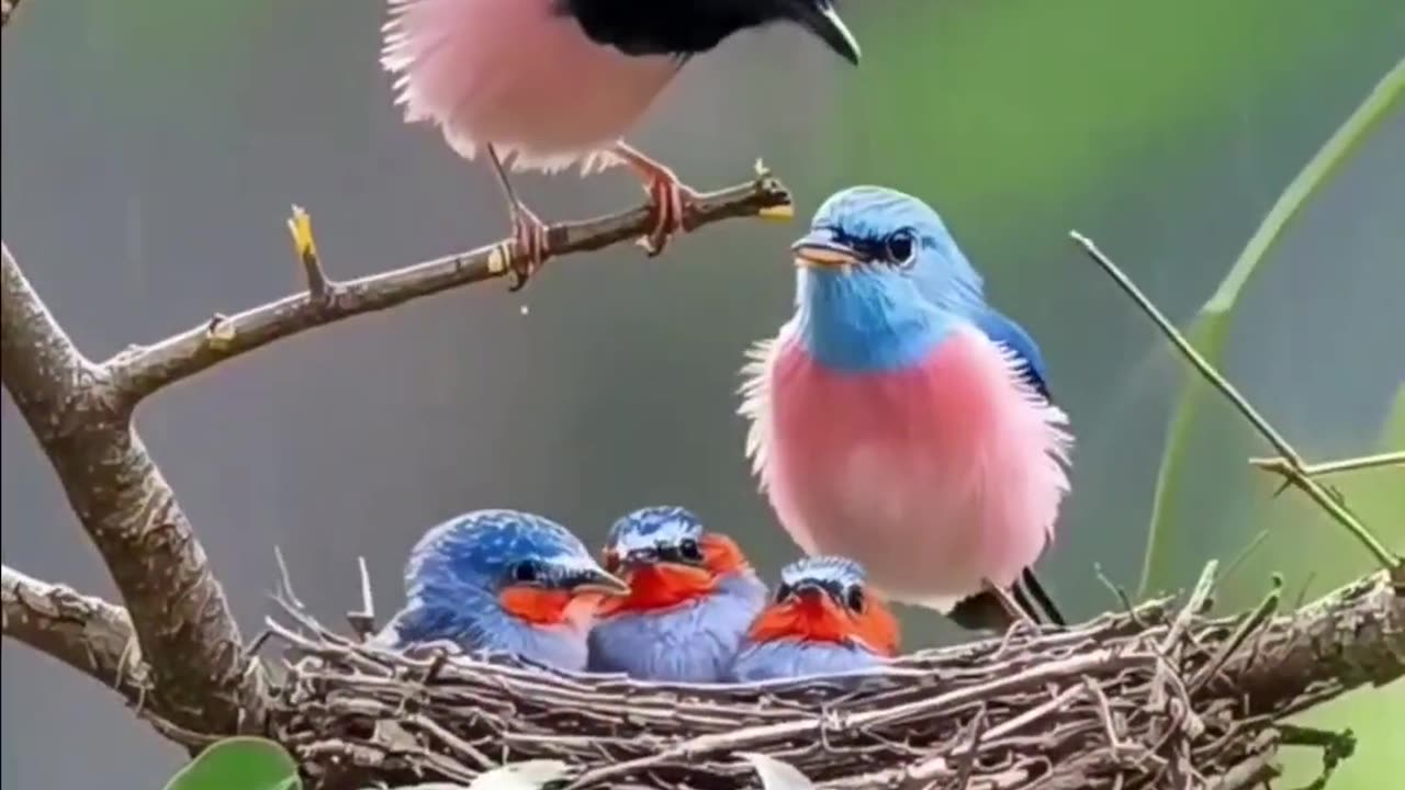 Beautiful Mother Bird Protecting Her Kids A Heartwarming Moment!