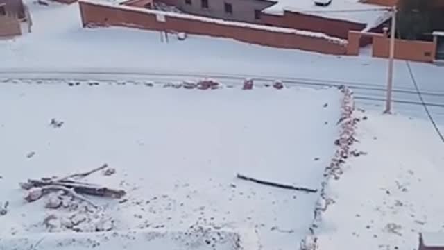 This town in the southeast of Morocco is wonderful. It is covered with snow. Its name is Angels