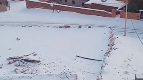 This town in the southeast of Morocco is wonderful. It is covered with snow. Its name is Angels