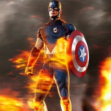 Captain America Johnny Storm variant