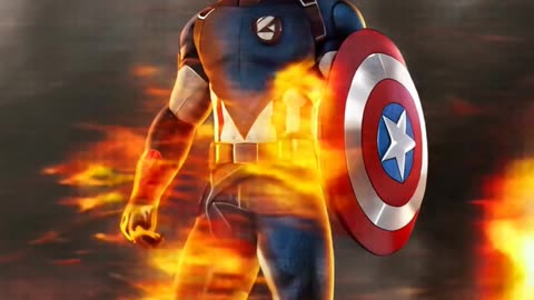 Captain America Johnny Storm variant