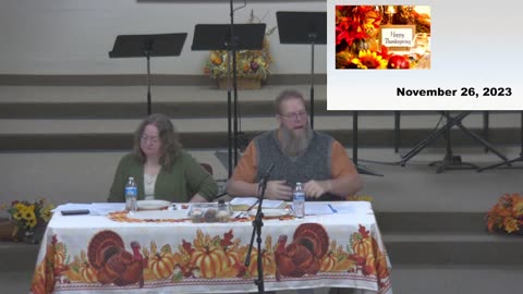 Thanksgiving Sunday Service at Moose Creek Baptist Church 11/26/2023