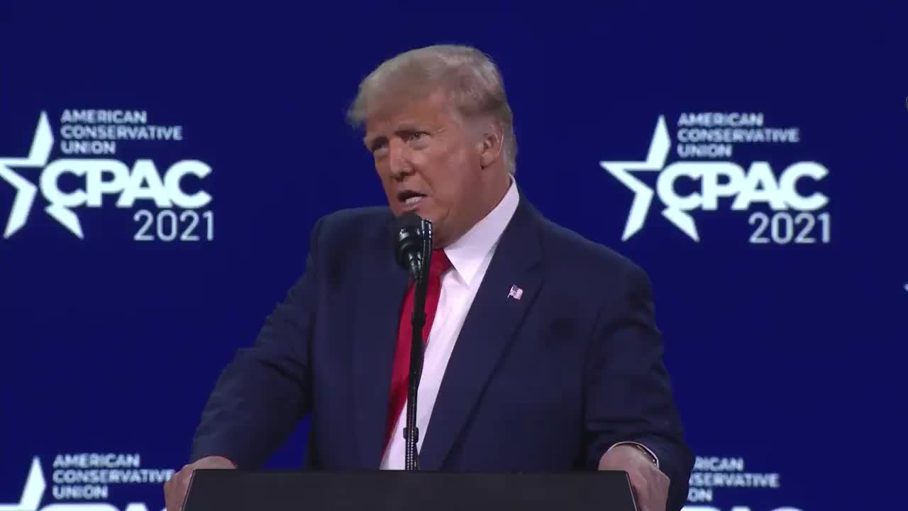 A short clip from President Trump’s speech @ CPAC 2021
