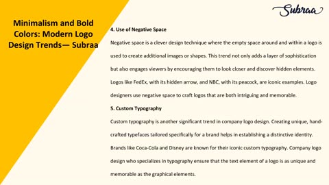 Minimalism and Bold Colors: Modern Logo Design Trends — Subraa
