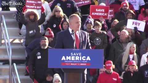 Crowd Cheers Russell Fry To 'Fry The Rice' As He Calls Out Rep. Tom Rice At Trump