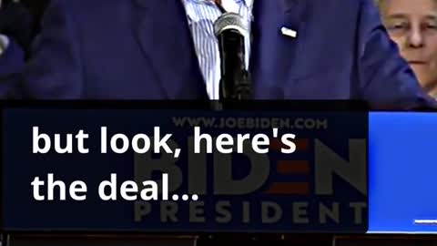 Biden gets offended by the crowd saying booing