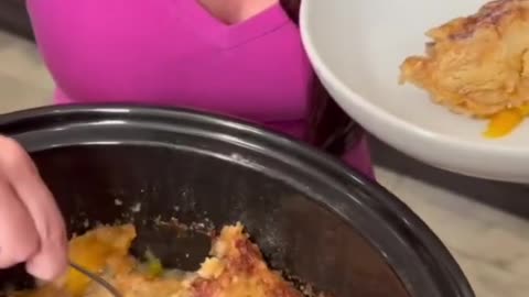 3 Ingredient Peach Cobbler