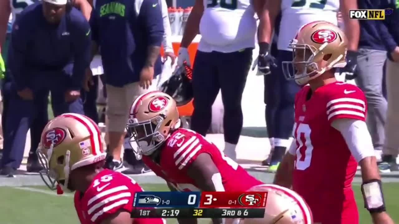 Trey Lance full injury sequence vs. Seahawks