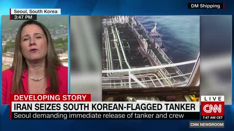 Footage shows chemical tanker seized by Iranian forces