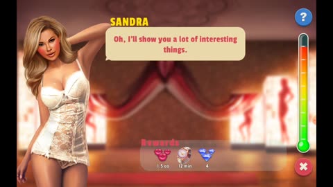 idle girl flirting with Sandra