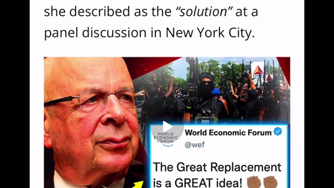 WEF Memo Reveals Plan to Depopulate the World of 1 Billion White People By 2030