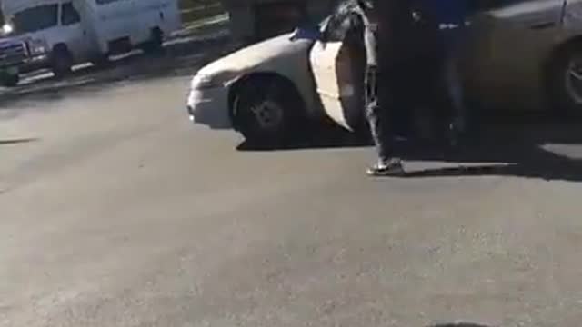 BLM Pull Man From Car While Shouting, "You Voted Trump"