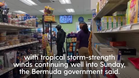 Hurricane- Ernesto- Makes- Landfall- On- Bermuda