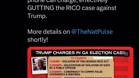 Judge McAffee guts the RICO case against Trump 🔥