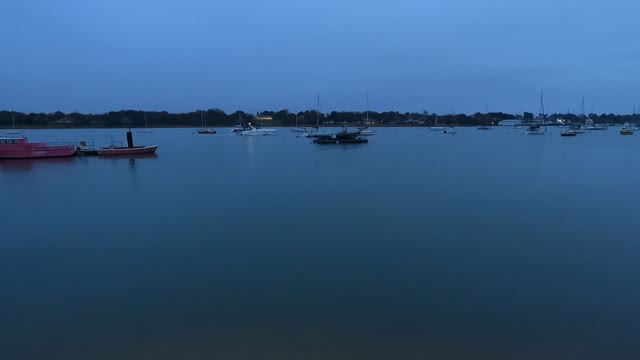 luxery boat on the river Hamble