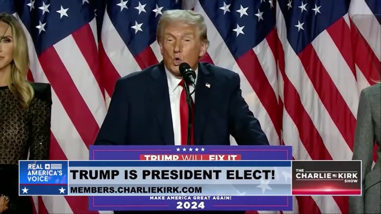 Part of Donald Trump's Victory Speech after winning the Electoral College & Popular Vote