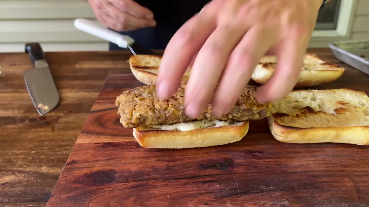 I m Declaring this BREAKFAST SANDWICH OF THE YEAR - Country Fried Steak Breakfast Sandwich!