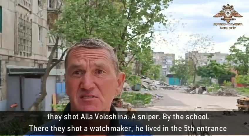 Ukrainian tanks shot at residential buildings and snipers fired at women and old people